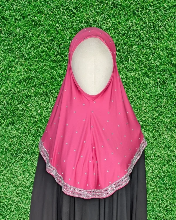 Premium Korean stitch Fabric Malaysian Cut Karchupi Hijab.
